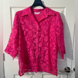 TanJay 2 piece Pink Shirt Set M